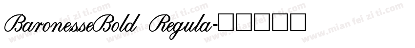 BaronesseBold Regula字体转换